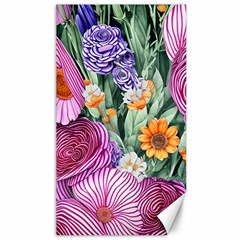 Captivating Watercolor Flowers Canvas 40  X 72  by GardenOfOphir