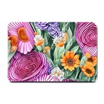 Captivating Watercolor Flowers Small Doormat 24 x16  Door Mat