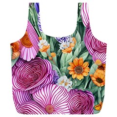 Captivating Watercolor Flowers Full Print Recycle Bag (xl) by GardenOfOphir