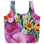 Captivating Watercolor Flowers Full Print Recycle Bag (XXL) Front