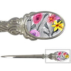 Darling And Dazzling Watercolor Flowers Letter Opener by GardenOfOphir