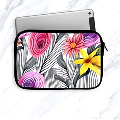 Darling And Dazzling Watercolor Flowers Apple Ipad Mini Zipper Cases by GardenOfOphir