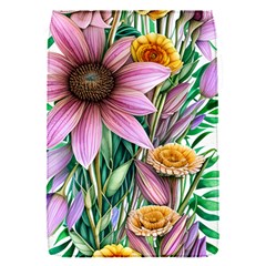 Watercolor Flowers Botanical Foliage Removable Flap Cover (s)