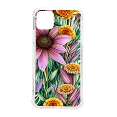 Watercolor Flowers Botanical Foliage Iphone 11 Pro Max 6 5 Inch Tpu Uv Print Case by GardenOfOphir