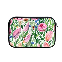 Different Watercolor Flowers Botanical Foliage Apple Macbook Pro 13  Zipper Case by GardenOfOphir