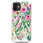 Different Watercolor Flowers Botanical Foliage iPhone 12/12 Pro TPU UV Print Case Front