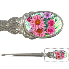 Enchanted Watercolor Flowers Botanical Foliage Letter Opener by GardenOfOphir