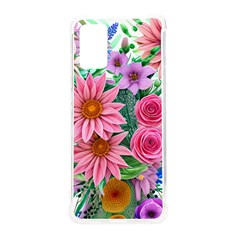 Enchanted Watercolor Flowers Botanical Foliage Samsung Galaxy S20plus 6 7 Inch Tpu Uv Case by GardenOfOphir