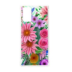 Enchanted Watercolor Flowers Botanical Foliage Samsung Galaxy Note 20 Tpu Uv Case