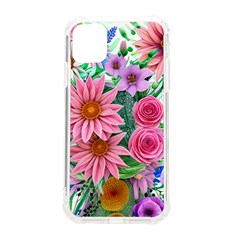 Enchanted Watercolor Flowers Botanical Foliage Iphone 11 Tpu Uv Print Case by GardenOfOphir