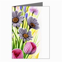 Expressive Watercolor Flowers Botanical Foliage Greeting Cards (pkg Of 8) by GardenOfOphir