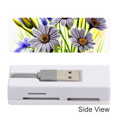 Expressive Watercolor Flowers Botanical Foliage Memory Card Reader (stick) by GardenOfOphir