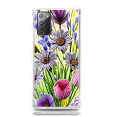 Expressive Watercolor Flowers Botanical Foliage Samsung Galaxy Note 20 Tpu Uv Case