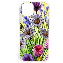 Expressive Watercolor Flowers Botanical Foliage Iphone 12 Pro Max Tpu Uv Print Case