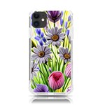 Expressive Watercolor Flowers Botanical Foliage iPhone 11 TPU UV Print Case Front