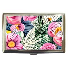 Delightful Watercolor Flowers And Foliage Cigarette Money Case by GardenOfOphir