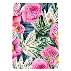 Delightful Watercolor Flowers And Foliage Removable Flap Cover (s) by GardenOfOphir