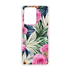 Delightful Watercolor Flowers And Foliage Samsung Galaxy S20 Ultra 6 9 Inch Tpu Uv Case by GardenOfOphir