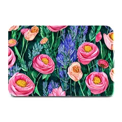 Cute Watercolor Flowers And Foliage Plate Mats