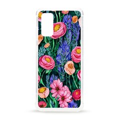 Cute Watercolor Flowers And Foliage Samsung Galaxy S20 6 2 Inch Tpu Uv Case