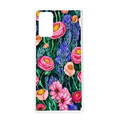 Cute Watercolor Flowers And Foliage Samsung Galaxy Note 20 Tpu Uv Case by GardenOfOphir