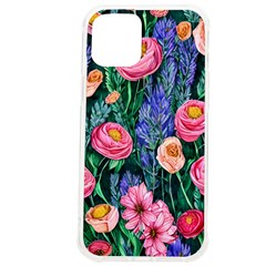 Cute Watercolor Flowers And Foliage Iphone 12 Pro Max Tpu Uv Print Case