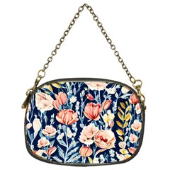 Exquisite Watercolor Flowers And Foliage Chain Purse (two Sides) by GardenOfOphir