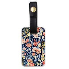 Exquisite Watercolor Flowers And Foliage Luggage Tag (one Side) by GardenOfOphir