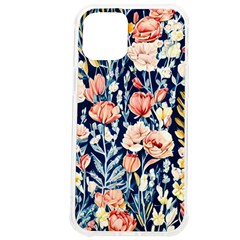 Exquisite Watercolor Flowers And Foliage Iphone 12 Pro Max Tpu Uv Print Case