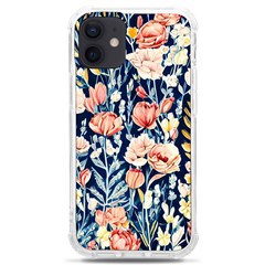 Exquisite Watercolor Flowers And Foliage Iphone 12 Mini Tpu Uv Print Case	 by GardenOfOphir