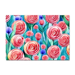 Brilliantly Hued Watercolor Flowers In A Botanical Sticker A4 (100 Pack) by GardenOfOphir