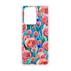 Brilliantly Hued Watercolor Flowers In A Botanical Samsung Galaxy S20 Ultra 6 9 Inch Tpu Uv Case by GardenOfOphir