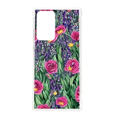 Dazzling Watercolor Flowers And Foliage Samsung Galaxy Note 20 Ultra Tpu Uv Case by GardenOfOphir