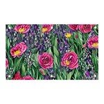 Dazzling Watercolor Flowers And Foliage Banner and Sign 5  x 3  Front