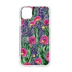 Dazzling Watercolor Flowers And Foliage Iphone 11 Tpu Uv Print Case by GardenOfOphir