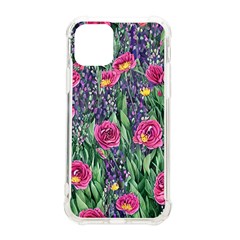 Dazzling Watercolor Flowers And Foliage Iphone 11 Pro 5 8 Inch Tpu Uv Print Case by GardenOfOphir