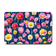 Botanical Flowers Pattern Small Doormat by GardenOfOphir