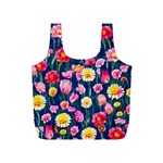 Botanical Flowers Pattern Full Print Recycle Bag (S) Front