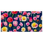 Botanical Flowers Pattern Banner and Sign 4  x 2  Front