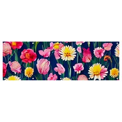 Botanical Flowers Pattern Banner And Sign 12  X 4  by GardenOfOphir