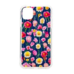 Botanical Flowers Pattern Iphone 11 Tpu Uv Print Case