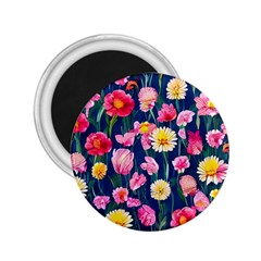 Botanical Flowers Pattern 2 25  Magnets by GardenOfOphir