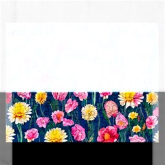 Botanical Flowers Pattern Rectangular Jigsaw Puzzl by GardenOfOphir