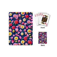 Botanical Flowers Pattern Playing Cards Single Design (mini) by GardenOfOphir