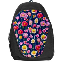 Botanical Flowers Pattern Backpack Bag