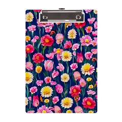 Botanical Flowers Pattern A5 Acrylic Clipboard