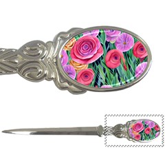 Boho Retropical Flowers Letter Opener by GardenOfOphir