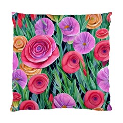 Boho Retropical Flowers Standard Cushion Case (two Sides) by GardenOfOphir