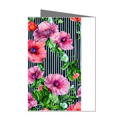 Vintage Botanic Flowers In A Watercolor Mini Greeting Cards (pkg Of 8) by GardenOfOphir