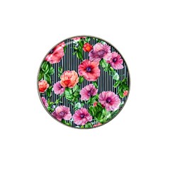 Vintage Botanic Flowers In A Watercolor Hat Clip Ball Marker (4 Pack) by GardenOfOphir